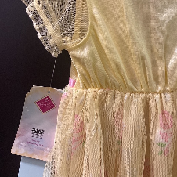 Disney Beauty and The Beast Night Dress Pajamas size 3t Disney Princess Belle - Picture 7 of 10